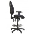  PS06D  Draughtsman & Counter Chair + Optional Chrome Footring & Height Adjustable Arms