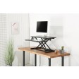 Ergo-Postural Sit Stand Desk converter on Narrow table