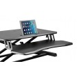 Ergo-Postural Sit Stand Desk converter With Standard Tablet Holder