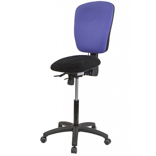 Posture Perch with High Back & lock on load castors
