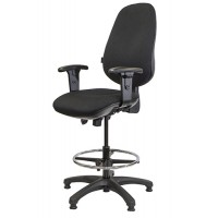 PS06D  Draughtsman & Counter Chair + Optional Chrome Footring & Height Adjustable Arms
